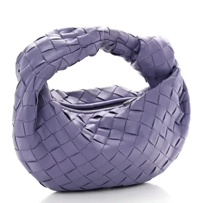 Bottega Veneta Mini Intrecciato Jodie Lavender Nappa Leather