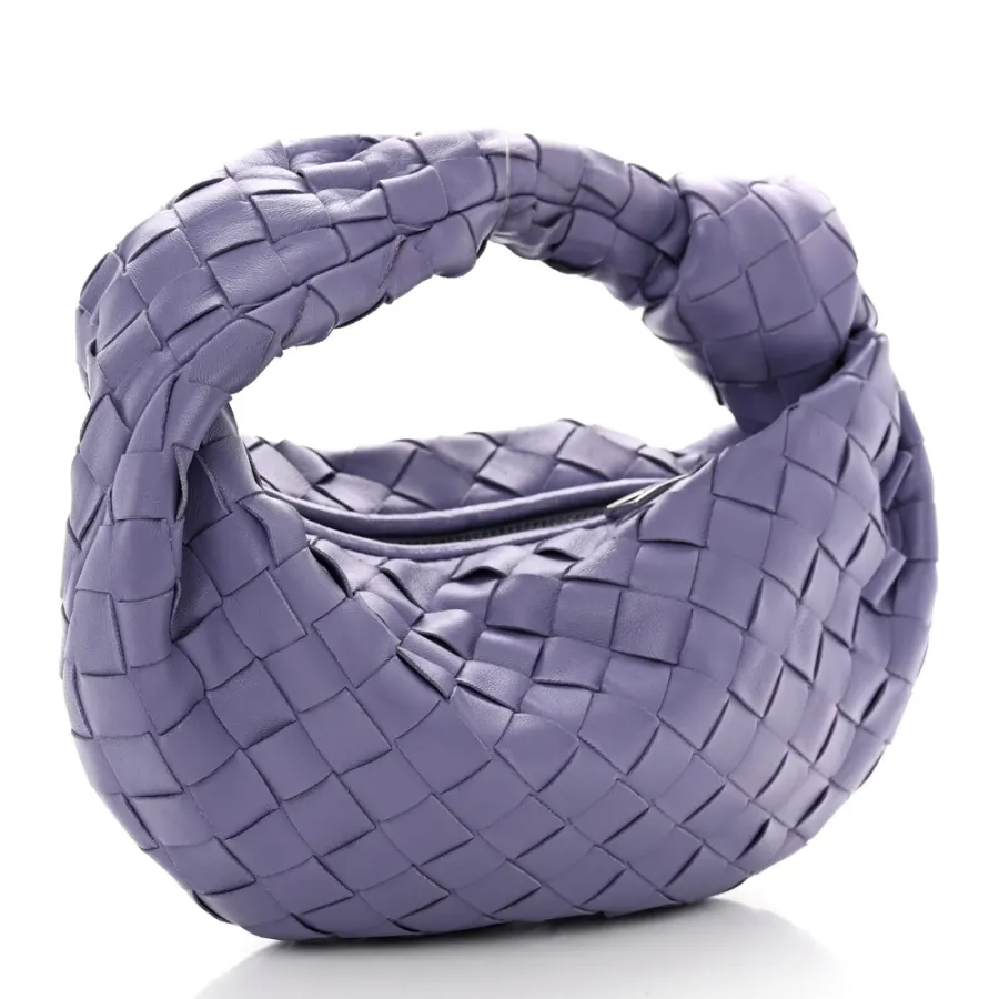 Bottega Veneta Mini Intrecciato Jodie Lavender Nappa Leather