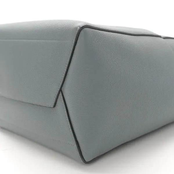 Celine Medium Sangle Bucket Bag Storm Soft Grained Calfskin Leather Gold Hardware - Image 4