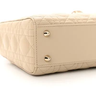 Dior Small My ABCDior Lady Dior Corda Cannage Lambskin Leather Gold Hardware