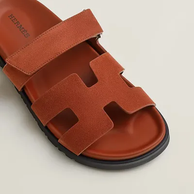 HERMES Chypre Orange Slippers