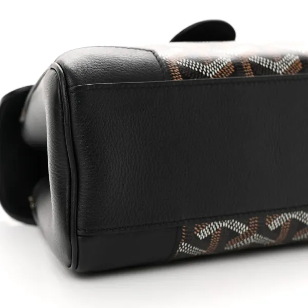 Goyard Mini Saigon Black Goyardine Canvas Silver Hardware - Image 4