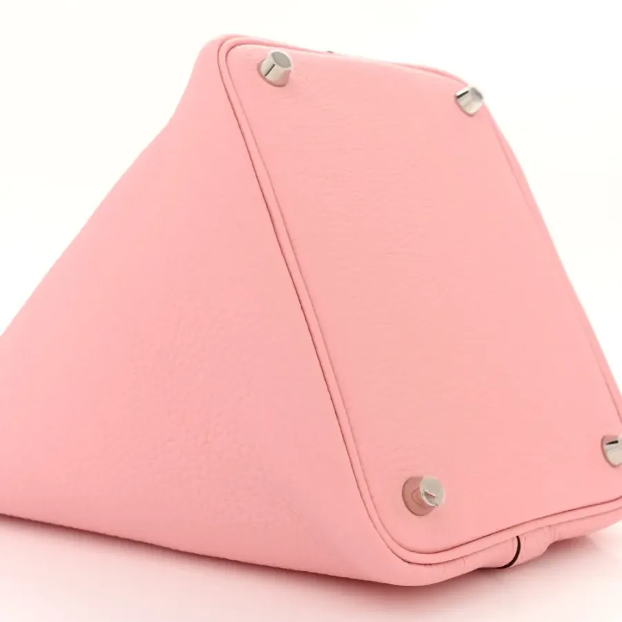 Hermès Picotin Lock 18 PM Rose Sakura Taurillon Clemence Leather Palladium Hardware