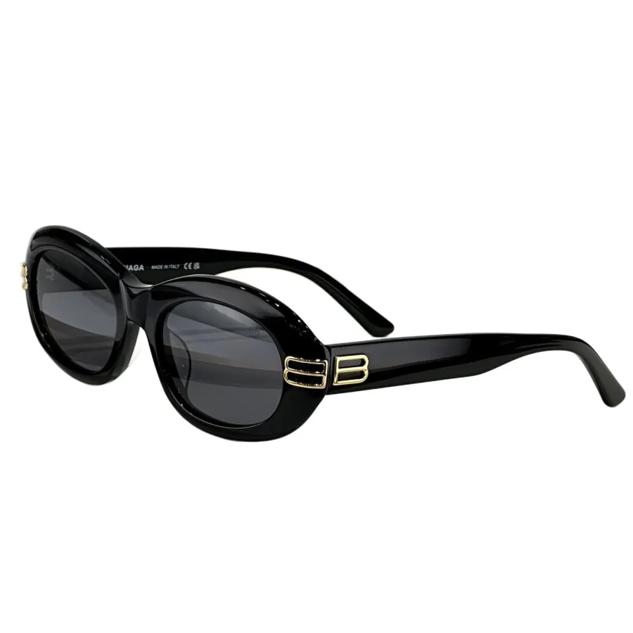 Balenciaga Oval glasses black gold/leopard/burgundy/pink/white/black white/black silver color Size 54口20-140
