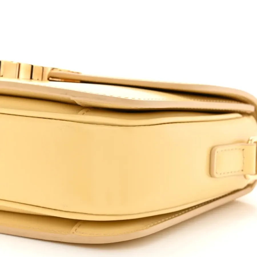 Celine Small Teen Triomphe Bag Pollen Shiny Calfskin Leather Gold Hardware