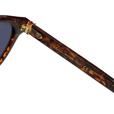 Gucci Boston frame glasses leopard blue/leopard brown/black color Size 58口14-145