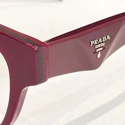 Prada Wayfarer glasses red/black/brown/black orange color Size 54口19-145