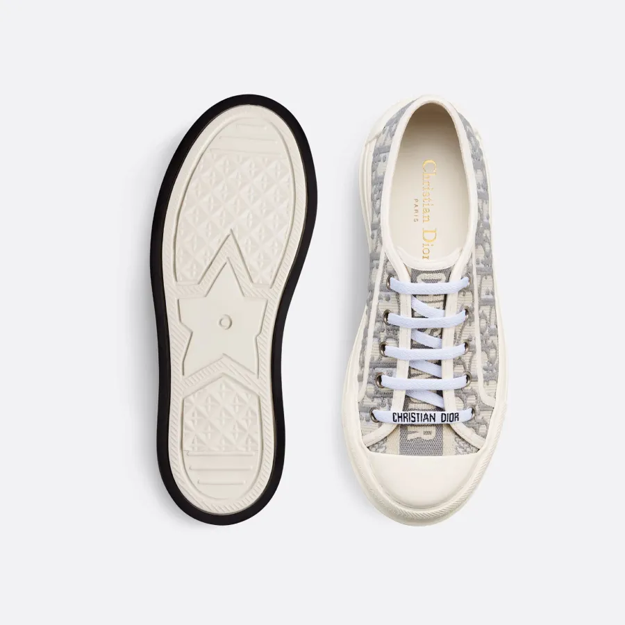 Dior thick sole grey print sneakers