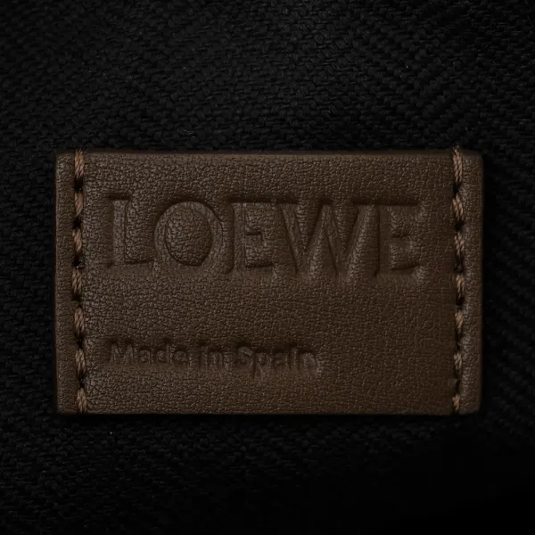 Loewe Cubi Crossbody Bag Small Winter Brown Jacquard Supple Smooth Calfskin Leather - Image 2