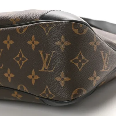 Louis Vuitton Odeon MM Black Monogram Canvas Gold Hardware