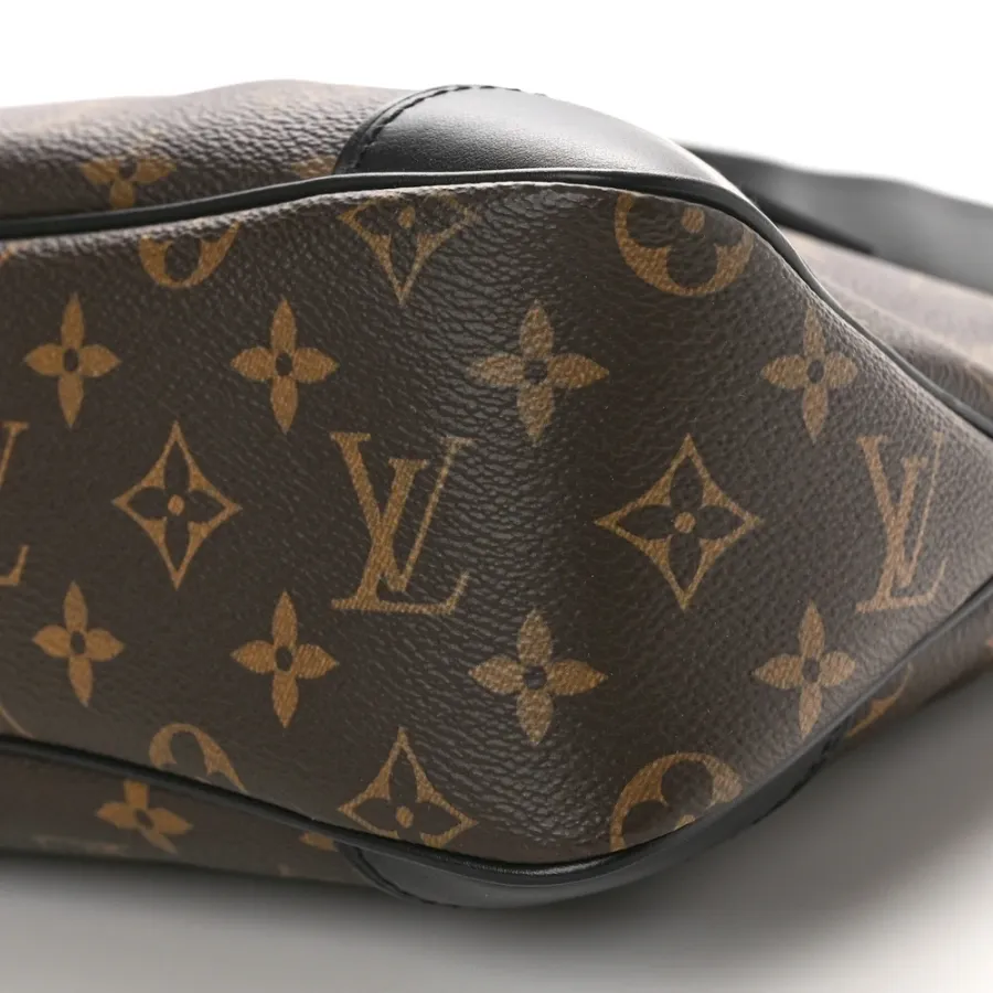 Louis Vuitton Odeon MM Black Monogram Canvas Gold Hardware