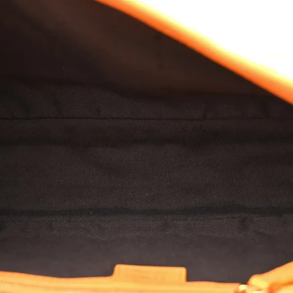 Fendi FF 1974 Embossed Baguette Clementine Nappa Leather Gold Hardware - Image 7