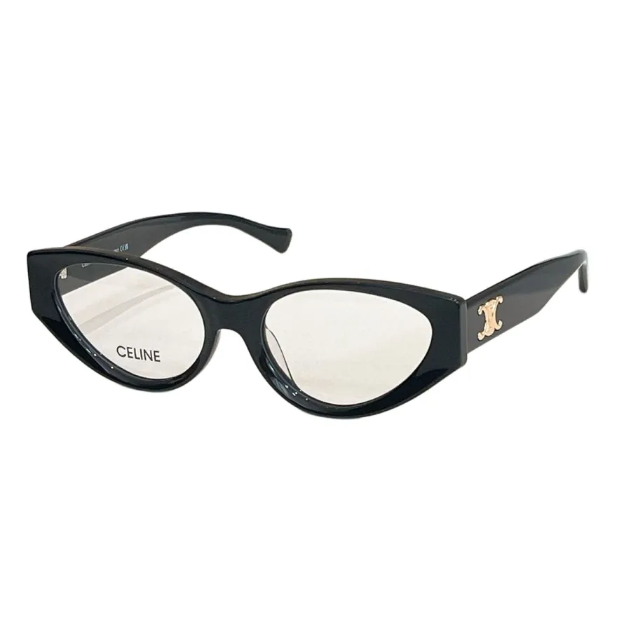 Celine Cat Eye glasses leopard/leopard pink/black red grey/black red yellow/black color transparent lens Size 54口20-145
