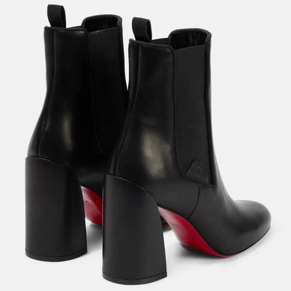 Christian Louboutin Black thick soles with thick heels and bare boots - Image 2