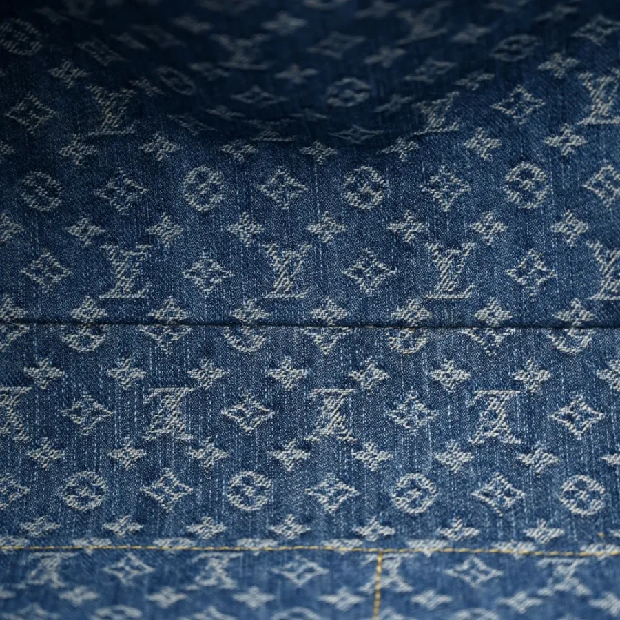 Louis Vuitton CarryAll MM Blue Monogram Denim