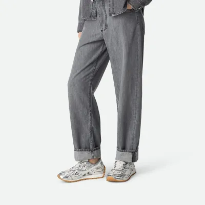 Bottega Veneta Orbit Sneakers In Silver/White Technical Fabric And Mesh Lace-Up Sneaker