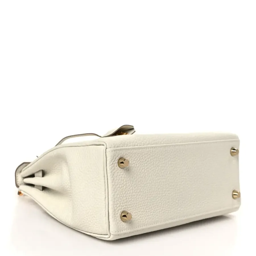 Hermès Kelly Retourne 25 Mushroom Togo Leather Gold Hardware