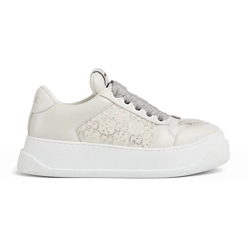 Gucci Screener tênis esportivo feminino branco Sneakers