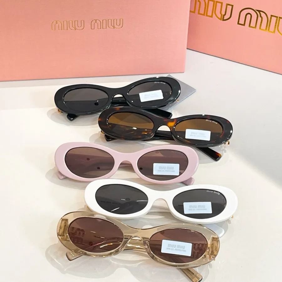 Miu Miu Oval glasses pink/black gold/leopard/ivory/tawny color Size 50口20-140