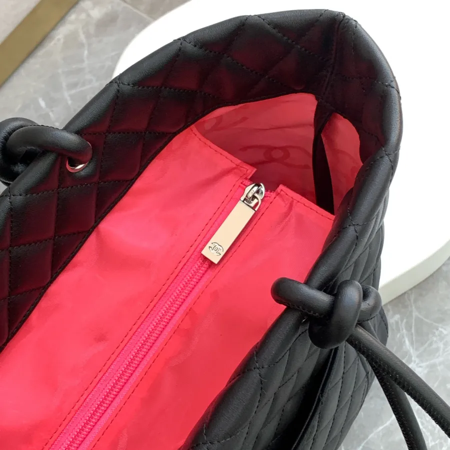 Chanel Black Basket Tote Bags / Shoulder Bags