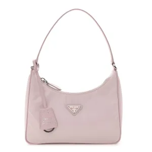 Prada Mini Re-Edition 2005 Bag Alabastro Re-Nylon & Saffiano Leather Silver Hardware