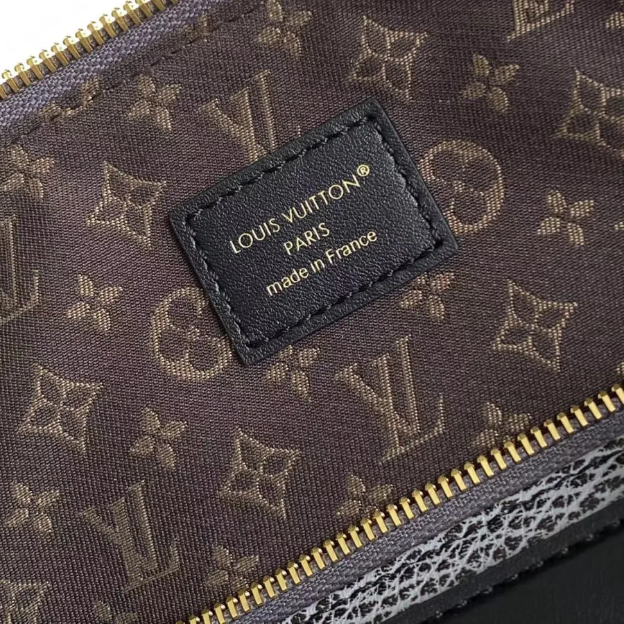 Louis Vuitton Biker PM Black Lambskin Leather Gold Hardware