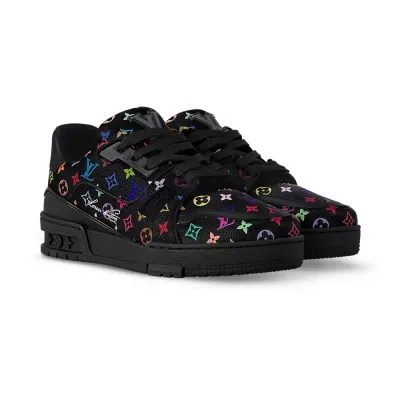 Louis Vuitton Black LV patterned sneakers