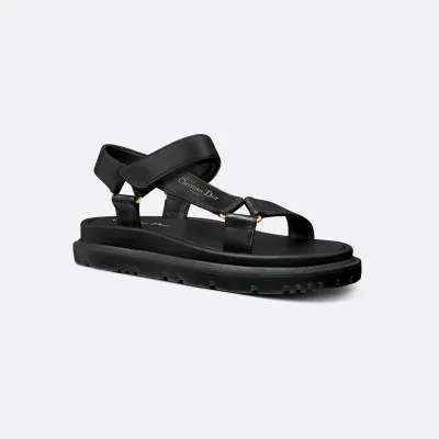 Dior black thick bottom Sandal