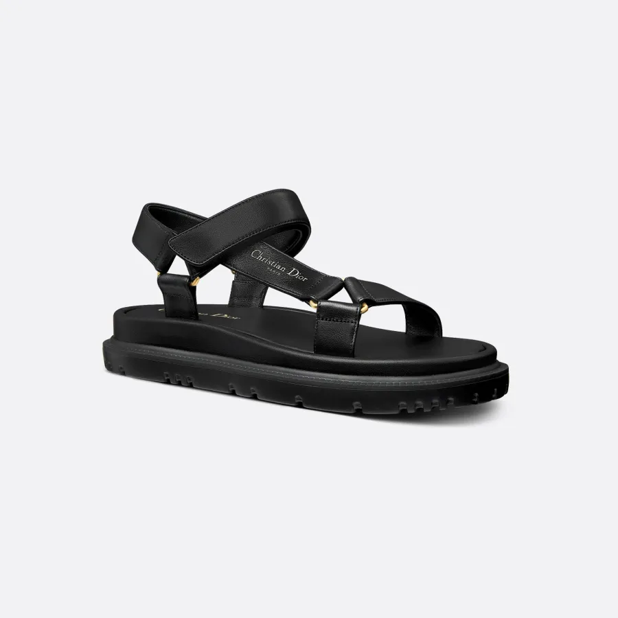 Dior black thick bottom Sandal