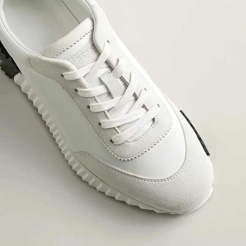 HERMES white Sneakers Bouncing Sports Shoes