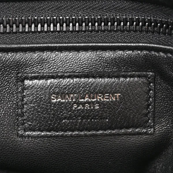 Saint Laurent Large Tote Black Wide Puffer Lambskin Leather - Image 2