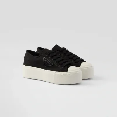 PRADA Black lace-up sneakers