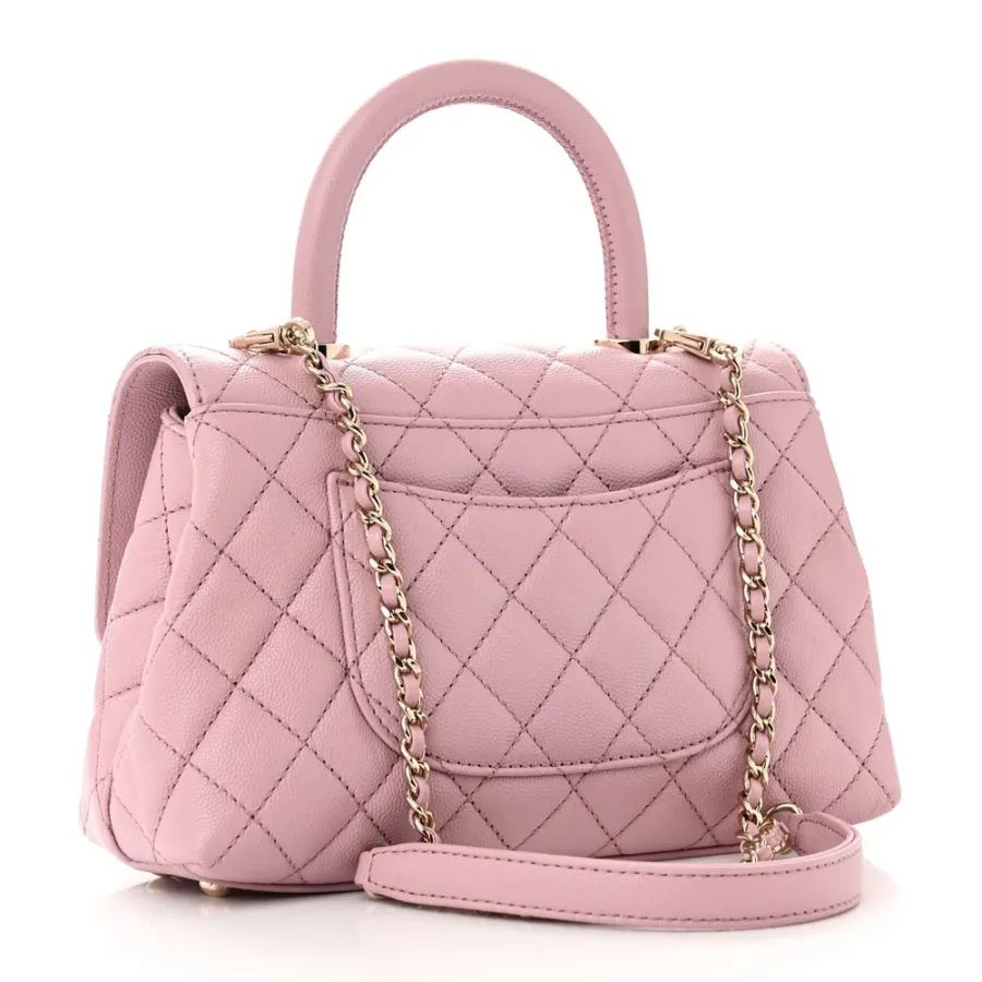 Chanel Coco Handle Mini | Light Pink Quilted Luxury