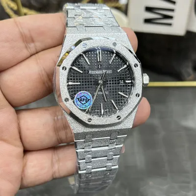 AUDEMARS PIGUET-ROYAL OAK-15410BC.GG.1224BC.01-Frosty Gold Black Dial-41MM