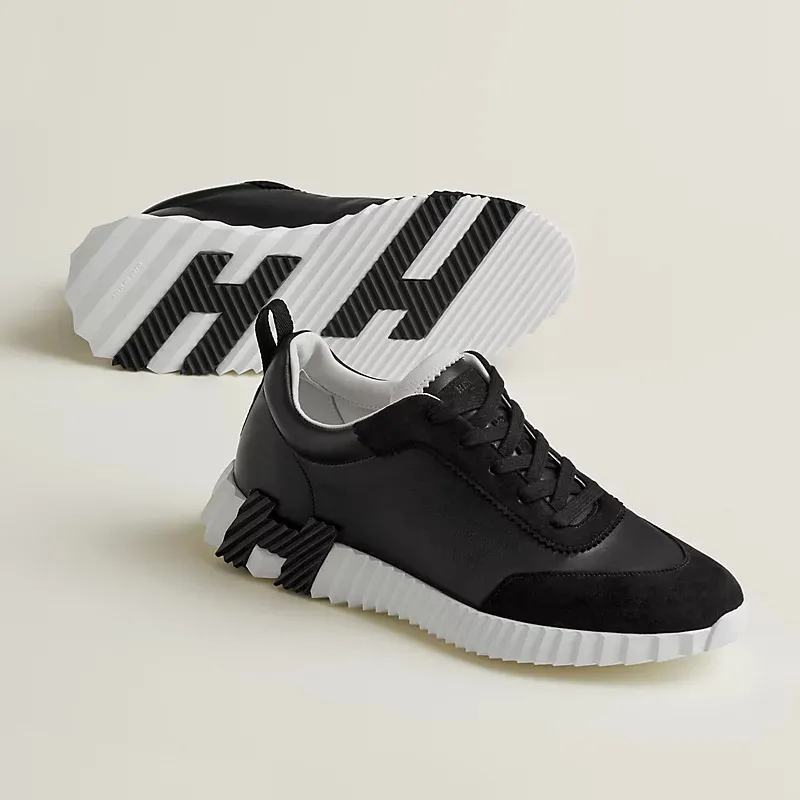 HERMES black Sneakers Bouncing Sports Shoes