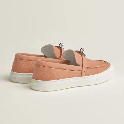 HERMES Game Oranage Loafers