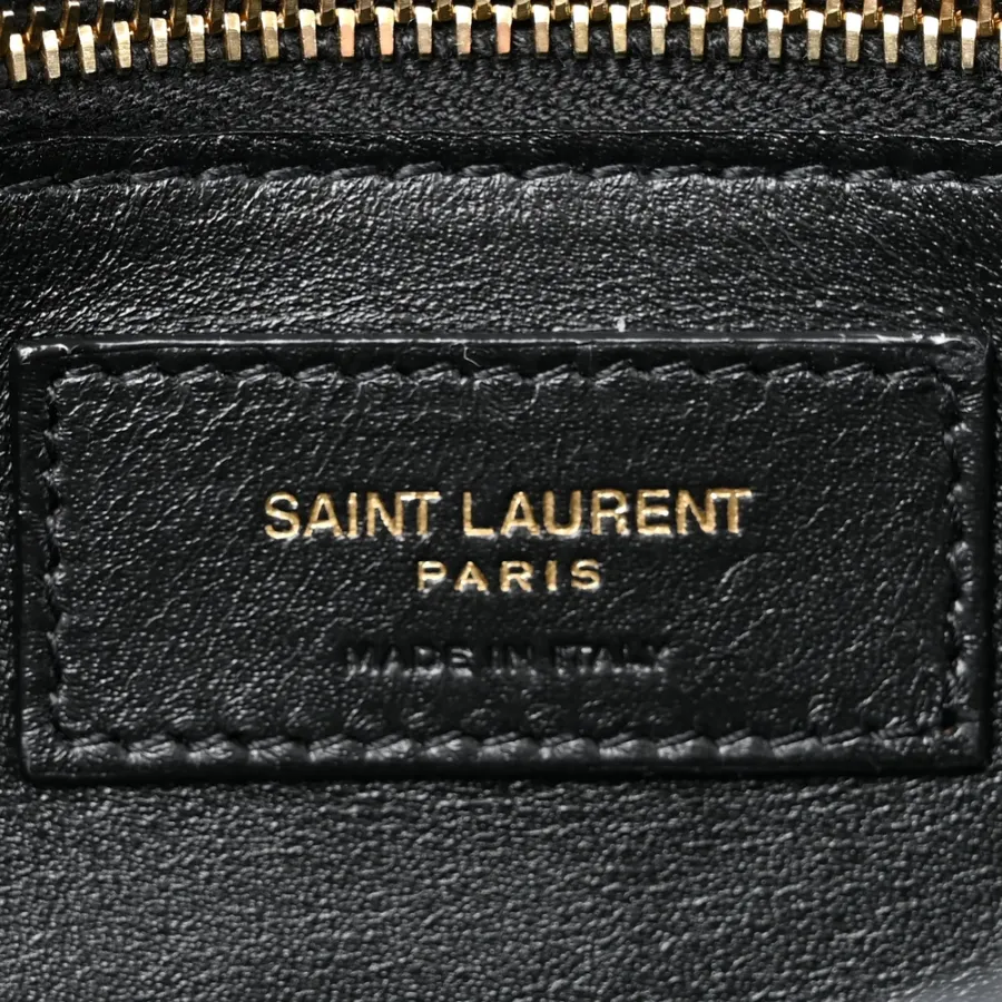 Saint Laurent Medium Kate 99 Tassel Monogram Raffia Black Gold Hardware