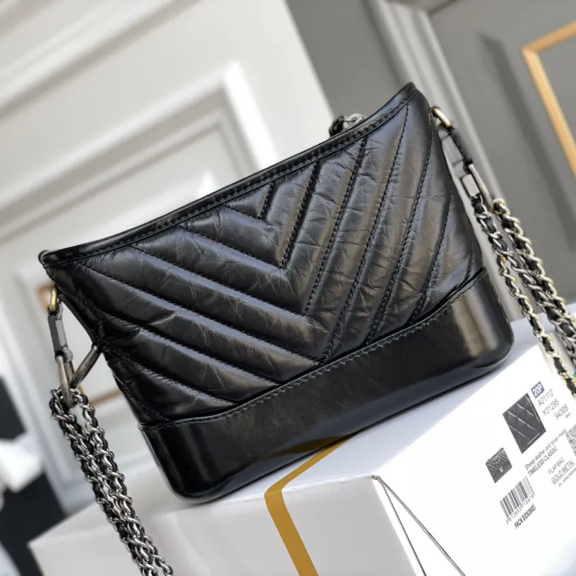 Chanel Black Bag Quilted Calfskin Leather Shoulder Bags Crossbody Bags
