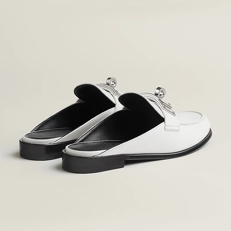 HERMES Iota Mule white Slippers