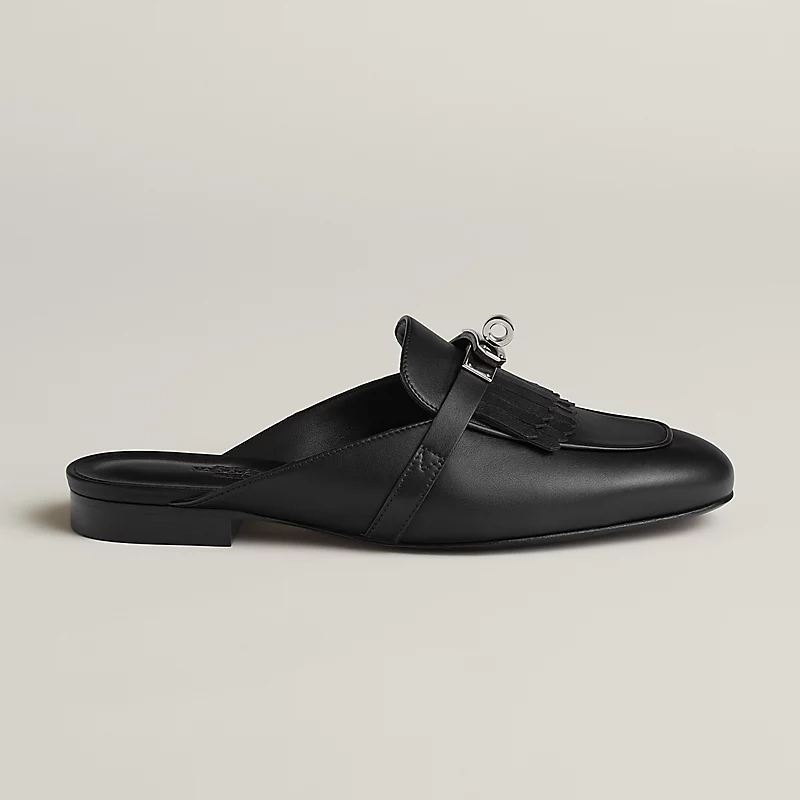 HERMES Oz Mule chinelo preto