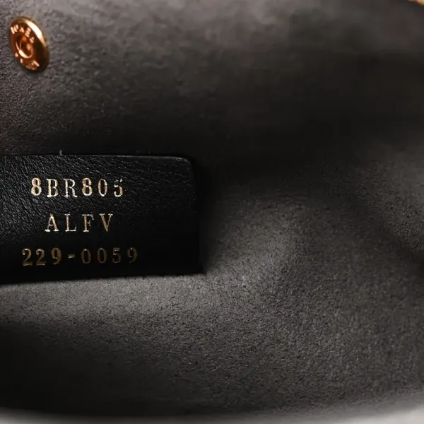 Fendi FF Fendi O’Lock Zipper Anthracite/Asfalto Chenille, Vitello Seta Leather, & Plexiglass Mixed Metal Hardware - Image 9