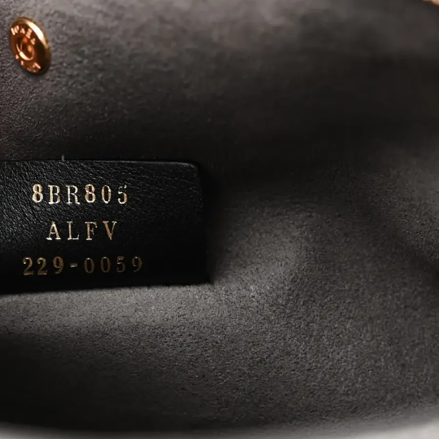 Fendi FF Fendi O’Lock Zipper Anthracite/Asfalto Chenille, Vitello Seta Leather, & Plexiglass Mixed Metal Hardware