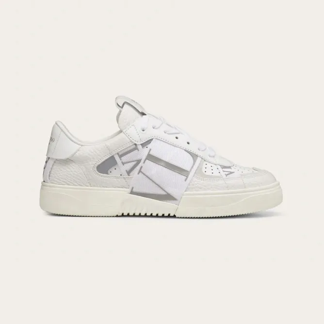VALENTINO Lace-up calfskin sneakers for ladies