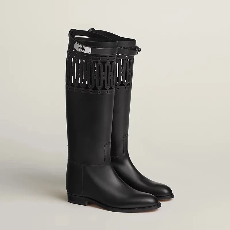 HERMES Jumping  Black boots