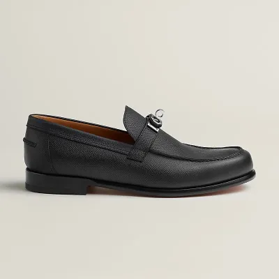 HERMES Destin Black Loafers