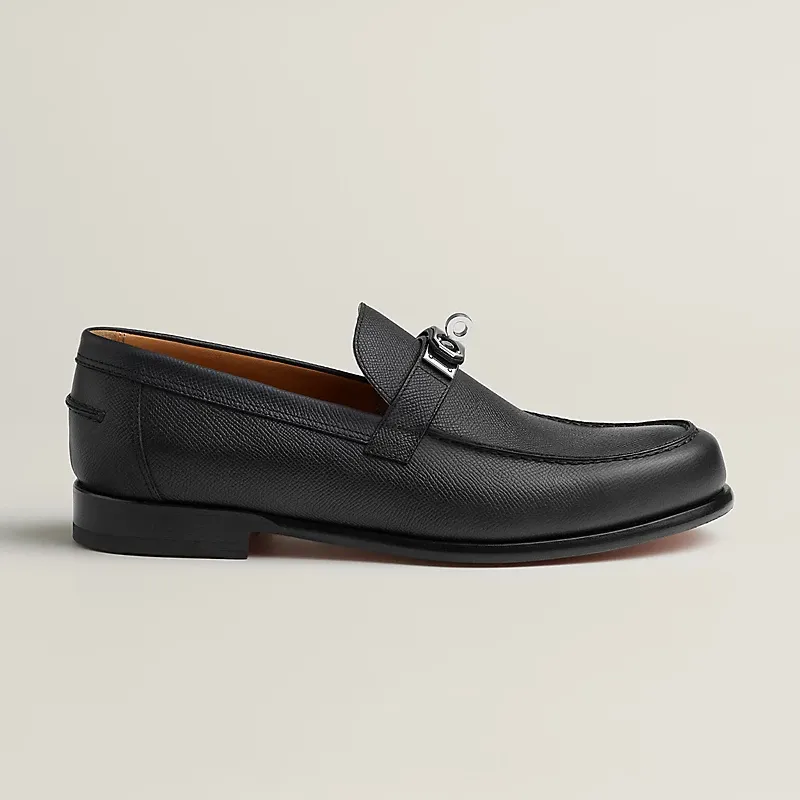 HERMES Destin Black Loafers
