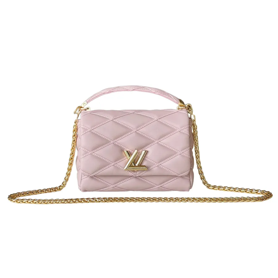 Louis Vuitton GO-14 MM White/Black/Navy Blue/Grey/Pink Lambskin Leather Gold Hardware