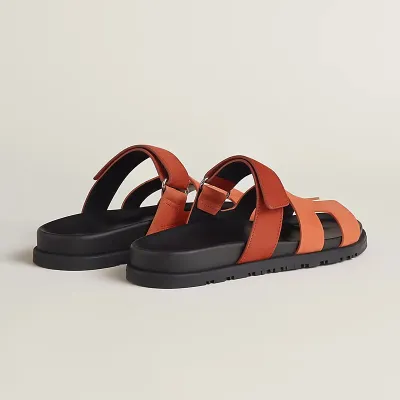 HERMES Chypre orange Slippers