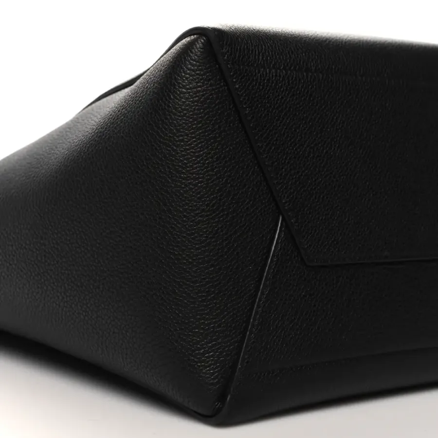 Celine Small Sangle Bucket Bag Black Soft Grained Calfskin Leather Gold Hardware