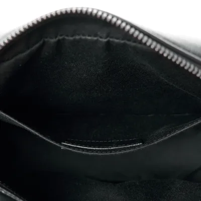 Saint Laurent Medium Lou Camera Bag Black Monogram Calfskin Matelasse Leather Black Hardware